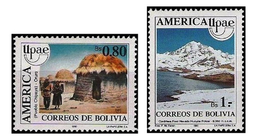 Tema América Upaep - Paisajes - Bolivia 1990 - Serie Mint