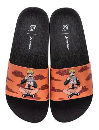 Imagem 2 de 4 de Chinelo Anime Naruto Akatsuki Desenho Rider Slide Lançamento