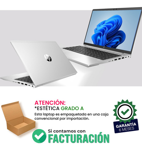 Laptop Hp Probook Core I7 11th 16gb Ram 1tb Ssd + Funda Plateado (Reacondicionado)