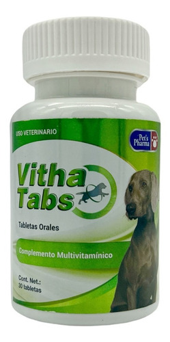 Vitha Tabs 30 Tabletas Pets Pharma Perros Multivitaminico