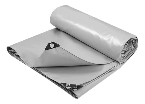 Lona Impermeable 6m X 6m Polietileno Resistente Gris Prax