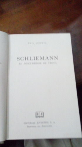 Libro Schliemann  Descubridor De Troya