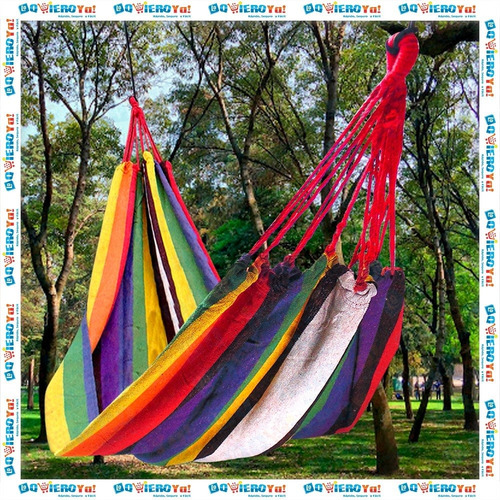Imagen 9 de 10 de Hamaca Paraguaya Resistente Jardín 220cm X 100cm + Bolso