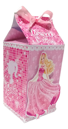 Barbie Cajitas Milkbox ×25 Personalizados 