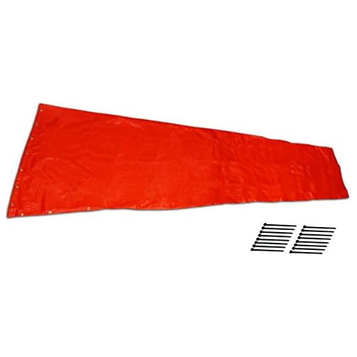 De Banderola De 24  X 96  De Color Naranja, 100% Fabric...