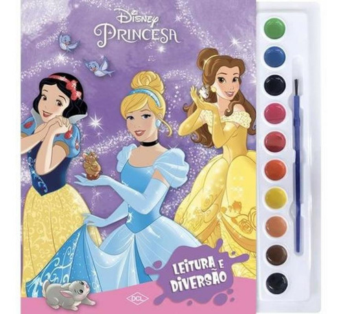 Disney - Aquarela - Princesa: Disney - Aquarela - Princesa, De Disney. Editora Dcl, Capa Mole Em Português, 2020