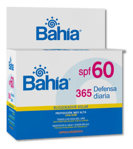 Protector Solar Bahia 365 Defensa Diaria Spf60 En Sachet 