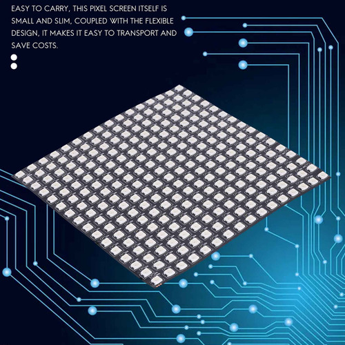 Painel De Pixels Flexível Ws2812b Led Rgb Matriz De Módulo L
