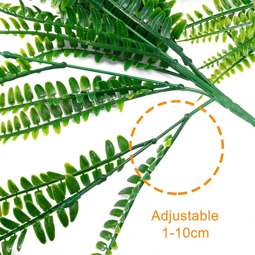 Arbustos Artificiales Para Plantas De Helecho Vetation, 8 Un