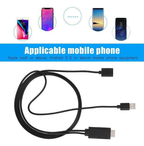 2 En 1 1080p Usb Hembra A Hdmi Macho Hdtv Cable Adaptador Ca