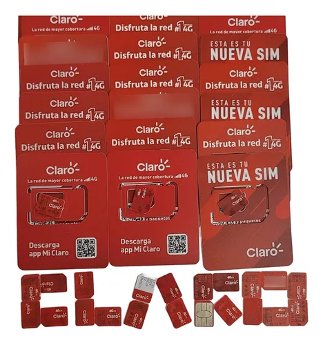 Claro Chip Simcard 120gb Datos Móviles 60 Dias