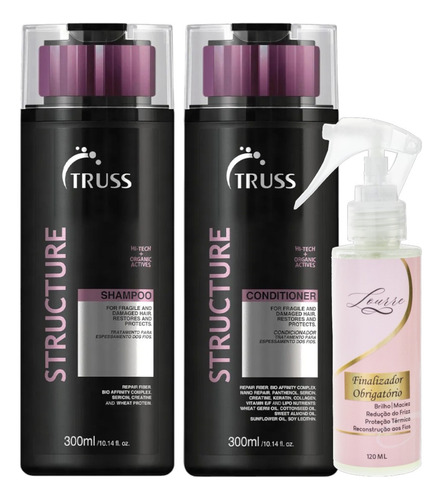 Kit Truss Structure Sh+cond 300ml + Finalizador Lourre 120ml