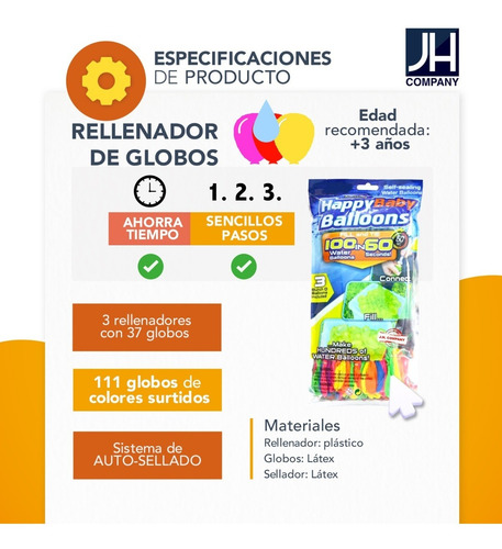 111 Pcs Globos Magicos Neon Agua Alberca Fiesta Ntn-05