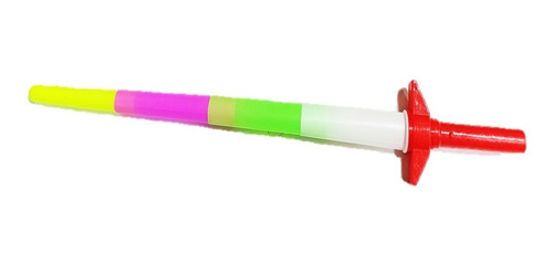 24 Espadas Sable Luz Led Retráctil Fiesta Cumple Piñata Bolo
