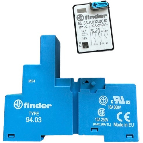 55.33.9.012 Relevador Más Base 94.03 Finder 12vcd