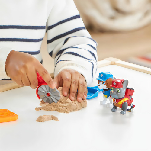 2 muñecos Charger y Wheeler - Rubble & Crew Paw Patrol