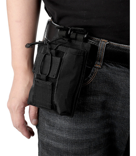 Funda Doble De Nailon Impermeable Para Radio Tactic Military