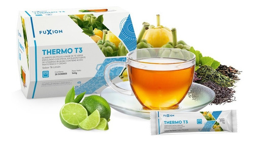 Termo Te Fuxion Quemador De Grasa Baja Peso 100% Natural