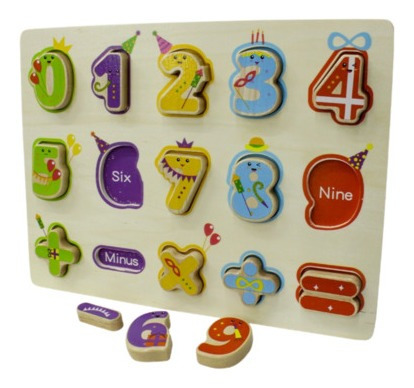 Imagen 1 de 1 de Tabla Didáctica Números Montessori Juguetes Didácticos 