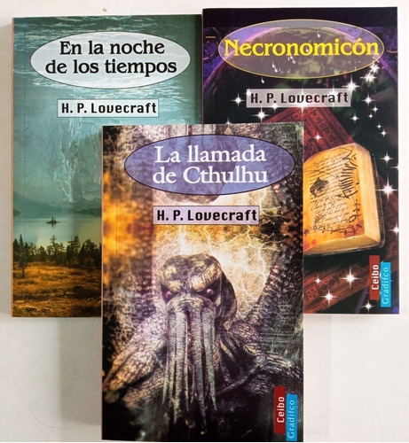Lovecraft X3 Necronomicon + Cthulhu + Noche Tiempos Gradifco