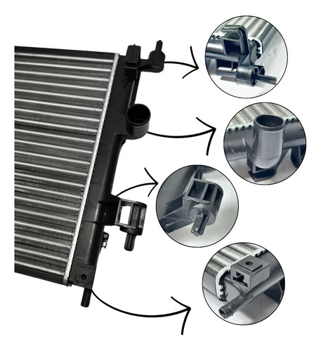 Radiador Visconde Corsa Montana 2003 2005 2007 2008 24445163