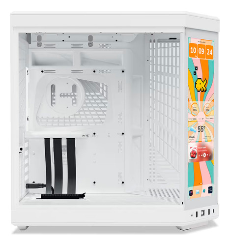 Gabinete Hyte Y70 Touch 14.9 Infinite Branco Mid Tower 60hz