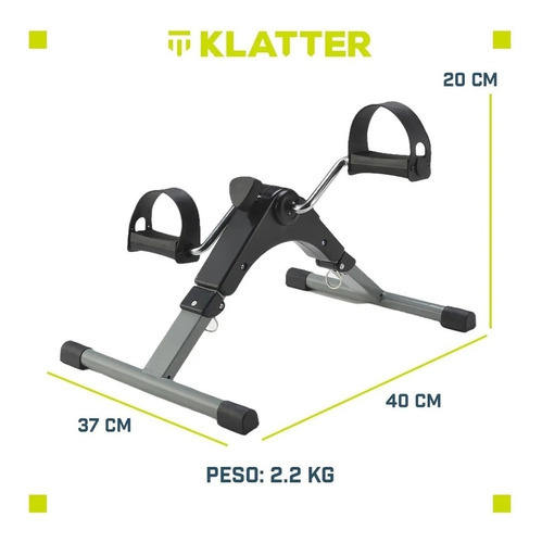 Máquina Ejercicio Fitness Pedal Plegable Profesional Klatter
