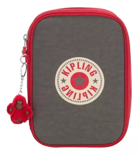 Estuche Kipling 100 Pens color rojo logo de la marca