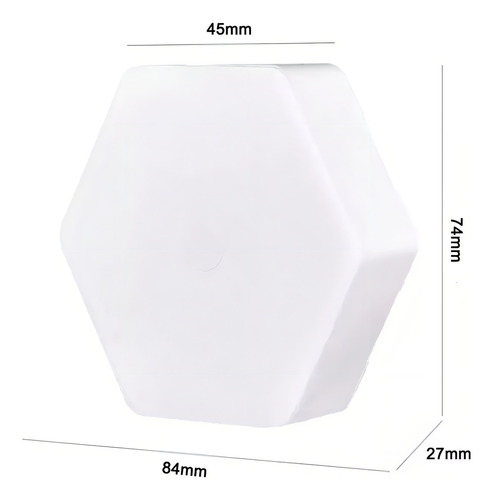 Juego De 3 Luces Led Hexagonales Rgb Con Control Remoto Color Blanco