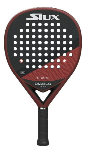Paleta De Padel Siux Diablo Go 3 24 + Color Bordo/gris