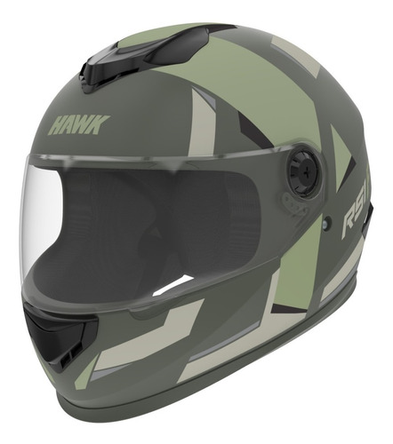 Casco Moto Hawk Rs1 F Integral Verde Tienda Oficial