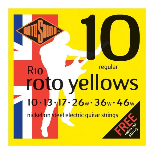 Rotosound England Encordado Para Guitarra Electrica 010