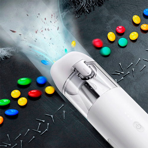 Mini Aspiradora Geoz Inalambrica 7800 Mah Blanco