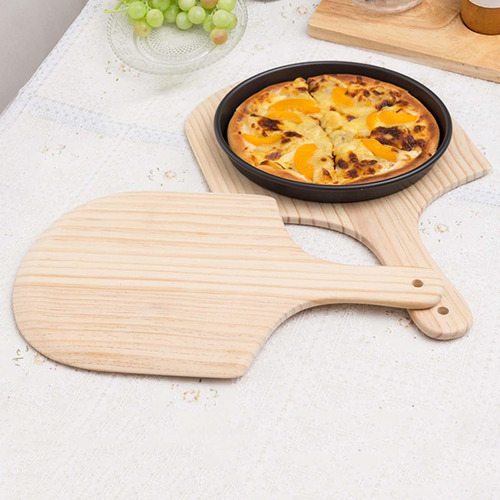 Tabla De Corte De Madera Para Pizza, Accesorio 9 Pulgadas