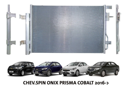 Imagen 3 de 6 de Condensador Chevrolet Spin Onix Prisma Cobalt 2016-