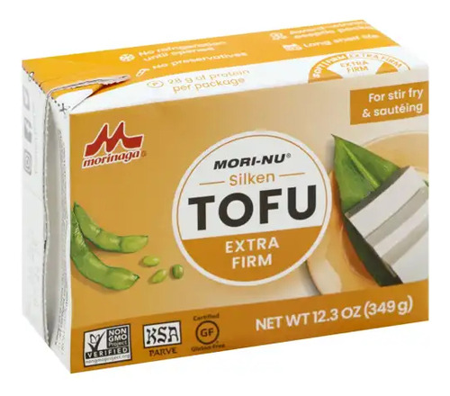 Tofu Extra Firme 12 Piezas 349g Libre De Gluten