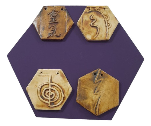 Caja Reiki + Símbolo Cerámica /1  Artesanal-  Mahalpiedras