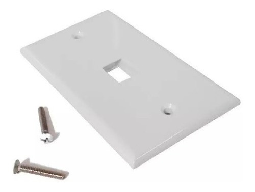 Face Plate Blanco 4x2 1 Puerto Faceplate Rj45  Unidad