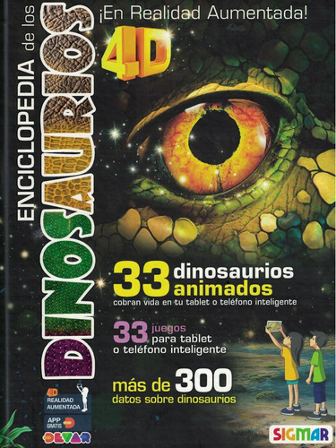 Libro Enciclopedia De Los Dinosaurdios 4d