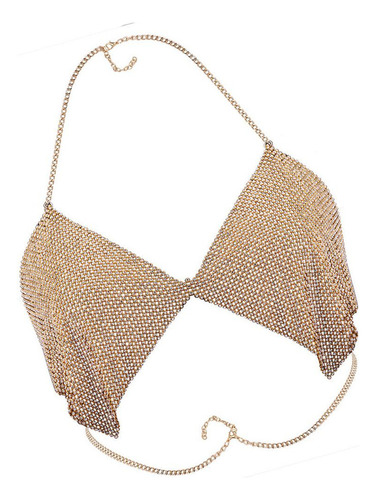 . Collar Atractivo De La Cadena Del Cuerpo Del Bikiní Oro