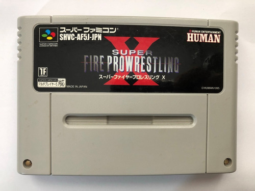 Juego Nintendo Super Famicom Super Fire Pro Wrestling X