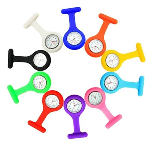 Reloj De Bolsillo Con Solapa De Silicona, 12 Piezas, Para Mé