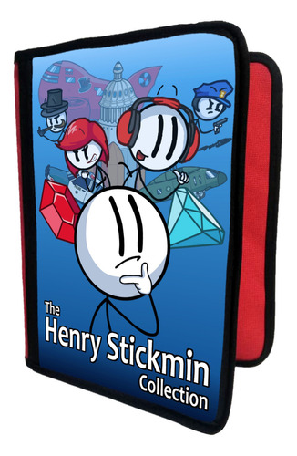 Carpeta A4 + Funda Sublimada De Henry Stickmin T489