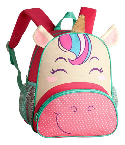 Mochila De Costas Infantil Pré-escola Unicórnio Clio Pets