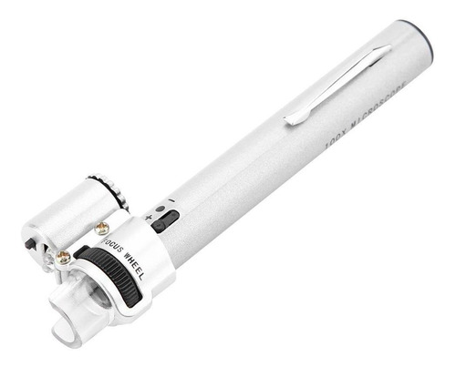 100X Mini Microscopio Ajustable LED Tipo de Pluma Lupa 