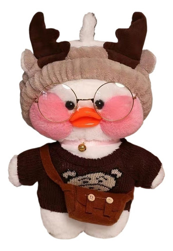 Lalafanfan Café Juguete De Peluche, Patito Con Accesorios.