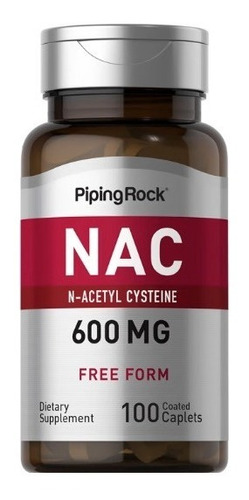 Nac N-acetyl Cysteine 600 Mg N-acetil Cisteína 100 Capsulas