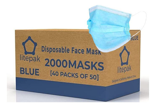 2,000 Mscaras Faciales Desechables, Mscara Facial Transpirab