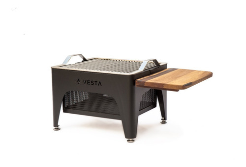 Imagen 3 de 5 de Fogonero Vesta Ene Brasero Asador Parrilla Leñero Portatil