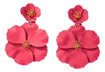 Comprar Flor Balançar Brincos Brincos Fosco Boho Metal Romântico